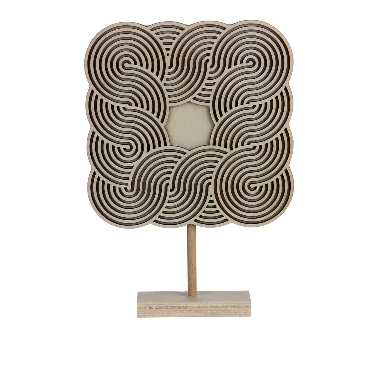 Jonathan Adler x Michaels 8" Pompidou Square DIY Wood Tabletop Décor with Stand